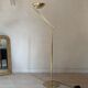 Lampadaire liseuse articulée metal doré vintage
