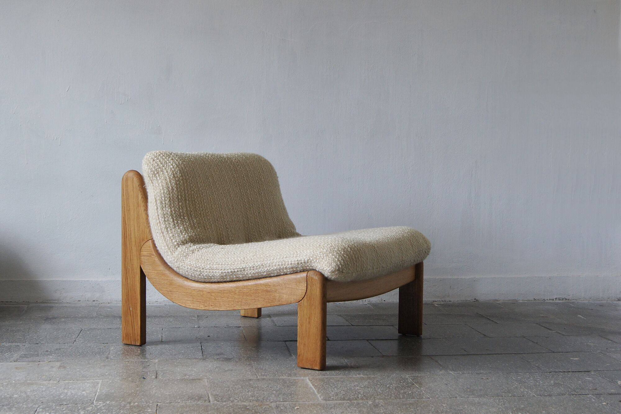 Scandinavian Brutalist Lounge Chair