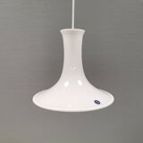 Mandarin hanging lamp made in opal white hand-crafted and mouth-blown glass