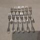 12 silver-plated cake forks, Christofle Vendome goldsmith