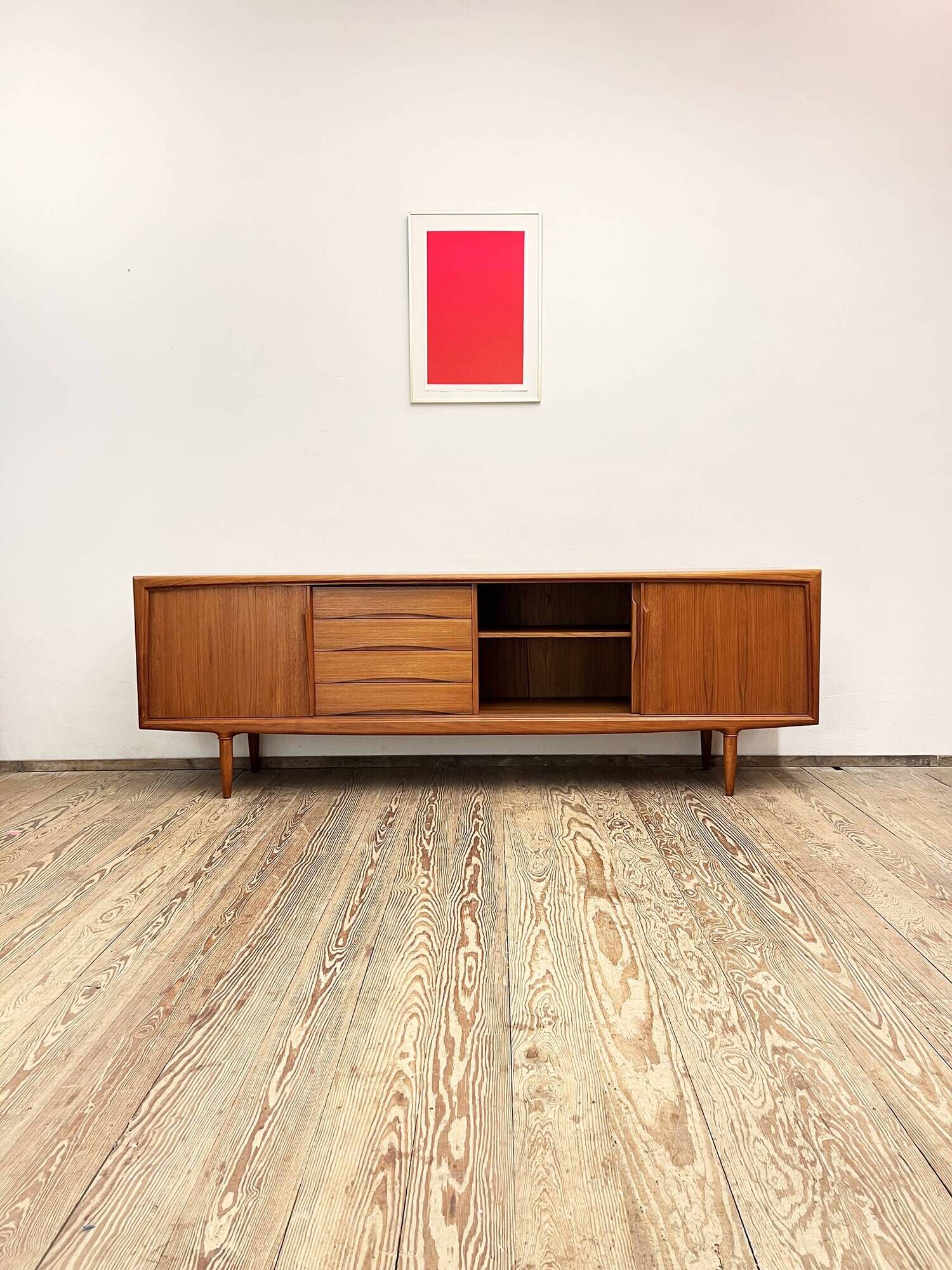 Danish Mid-Century Modern Sideboard in Teak by Axel Christensen Odder Furniture, 1960s