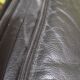 Fauteuil vintage IKEA années 1980 Cuir noir & ottoman