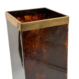 Mid-century brass and bakelite umbrella stand, France 1960s