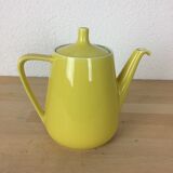 Yellow ceramic teapot, 1950s