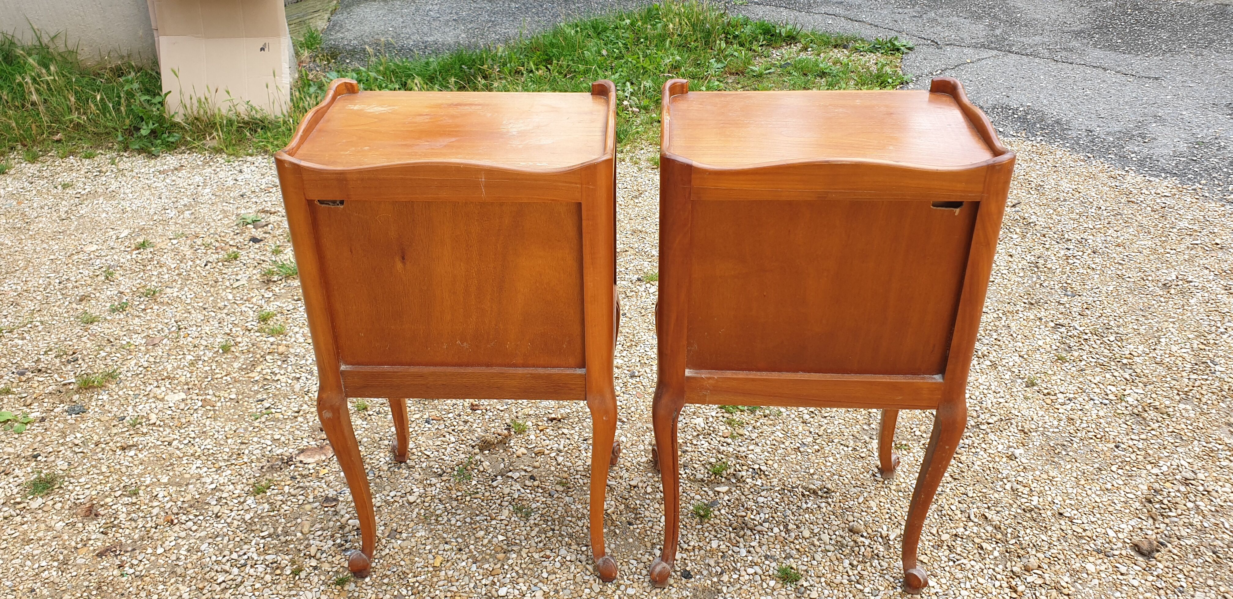 Pair of bedside table Louis XV