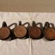 Lot of 4 sandstone glasses