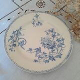 6 old flat plates mismatched iron earth