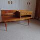 Console dressing table - hall furniture - drawer and mirror - 60s - vintage - modernist