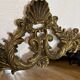 Baroque/Rococo triptych mirror in gilt brass, circa 1950 -M
