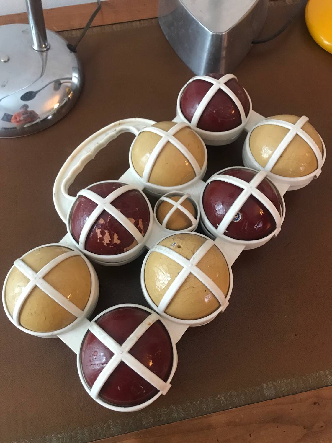 1950s wooden boules game