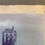 Monotype Bleu  Notre Dame de Paris Issu de collection privé
