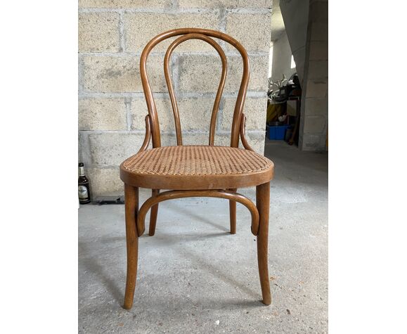 Bistro chair n° 18 in turned wood