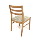 Set of 4 Scandinavian beech chairs, Sweden, 1960