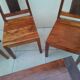 chaises et banc en palissandre massif vintage