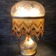 Glass lamp floral decoration Vianne ed. Suberville