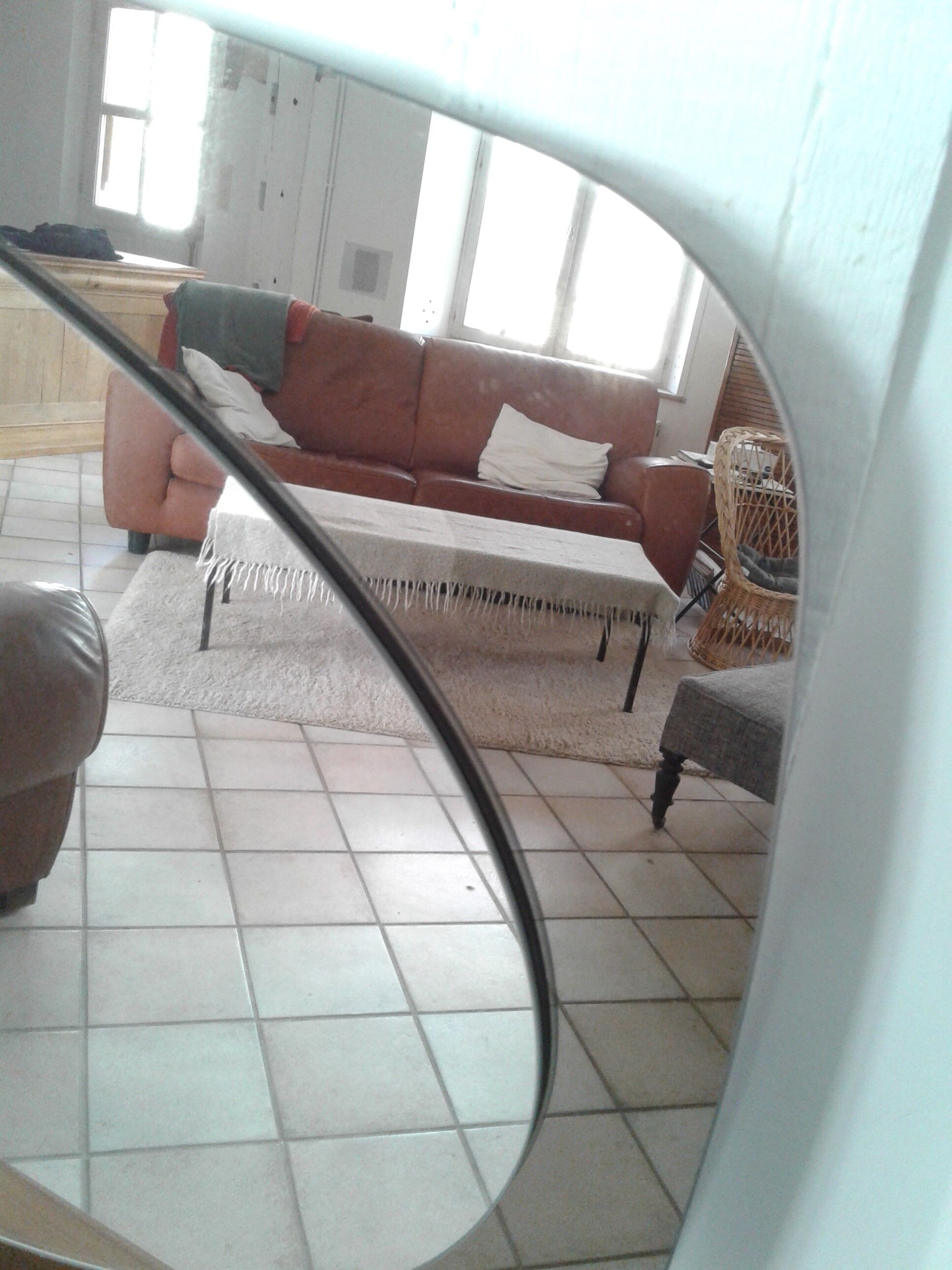 Mirror 2 shades years 70 -  111x61cm