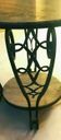 Art Deco wrought iron coffee table with marble top XX century