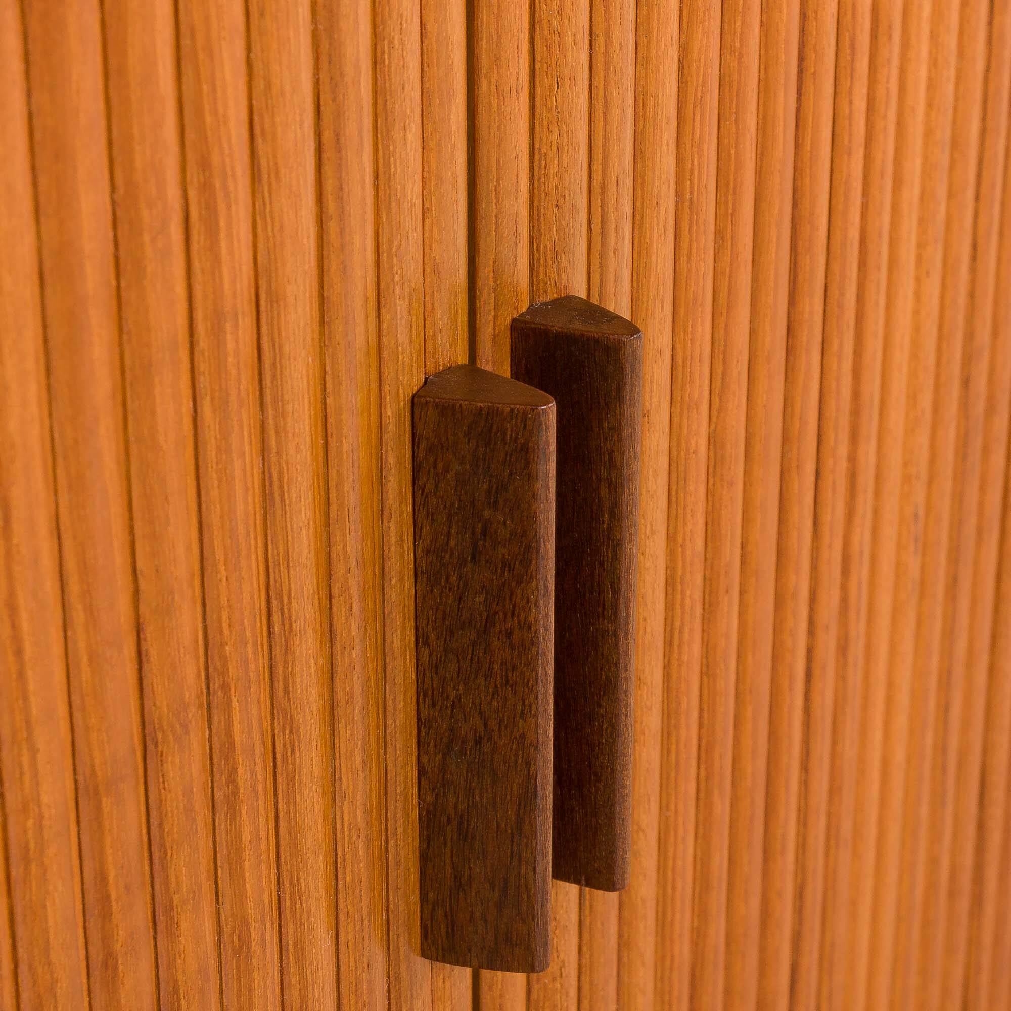 Fredrik A. Kayser teak free standing wall unit for Gustav Bahus, Norway 196