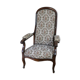 Fauteuil voltaire ancien en noyer style louis phillipe