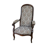 Old voltaire armchair in walnut style louis phillipe