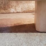 Travertine coffee table