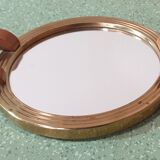 Art Deco round mirror tray