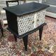 Chevet ou meuble d’appoint vintage  noir et blanc