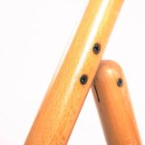 Chaises pliantes vintage italiennes avec siège en paille, set de 3