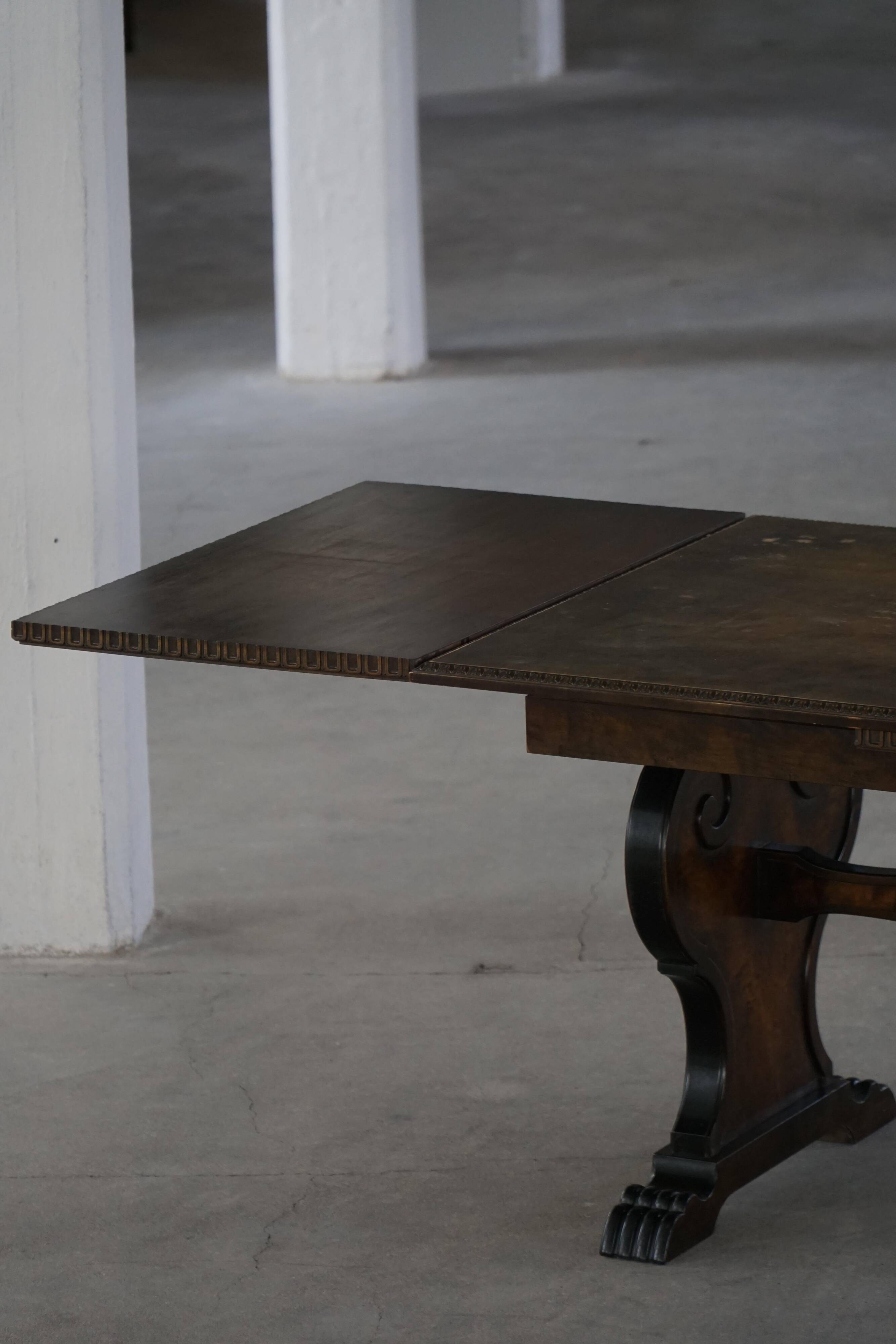 Axel Einar Hjorth, Table à manger en bouleau, Style Swedish Grace, Bodafors, années 1930