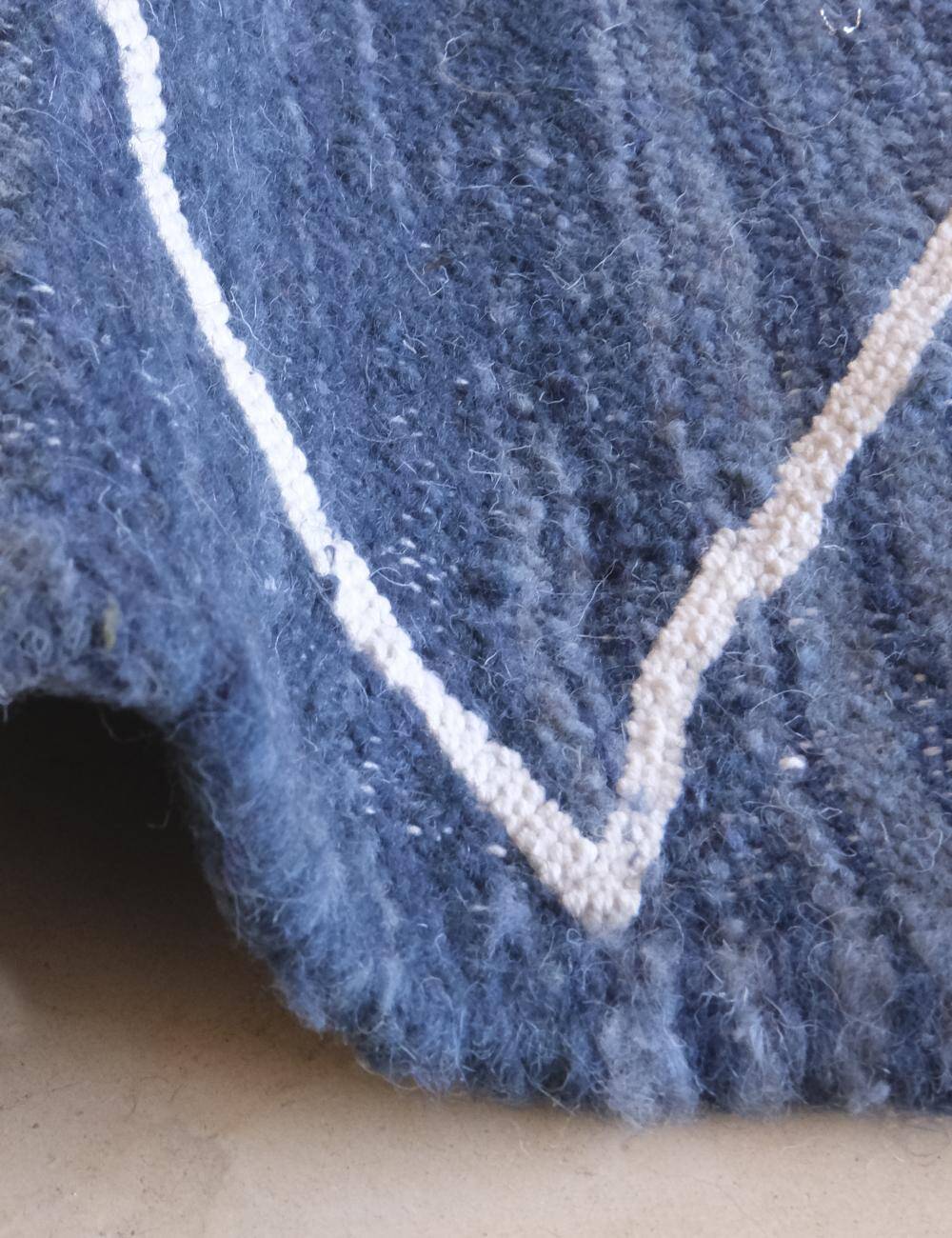 Tapis Kilim Bleu - 297 x 195 cm