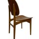 Vintage dining room chair Scandinavian 1960s plywood and teak design