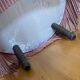 Pink velvet toad armchair