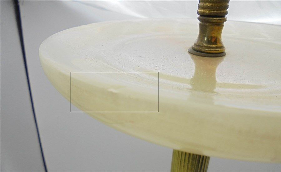 Marble ashtray on foot