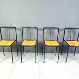 4 chairs by Zeus Noto Maurizio Peregalli Millepunte, 1985