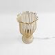 Archimede Seguso Handmade Murano Glass Table Lamp Gold Italian Art Deco 1980s