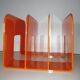 Vintage style orange plastic magazine door