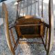 Rocking chair wooden armchair 1960