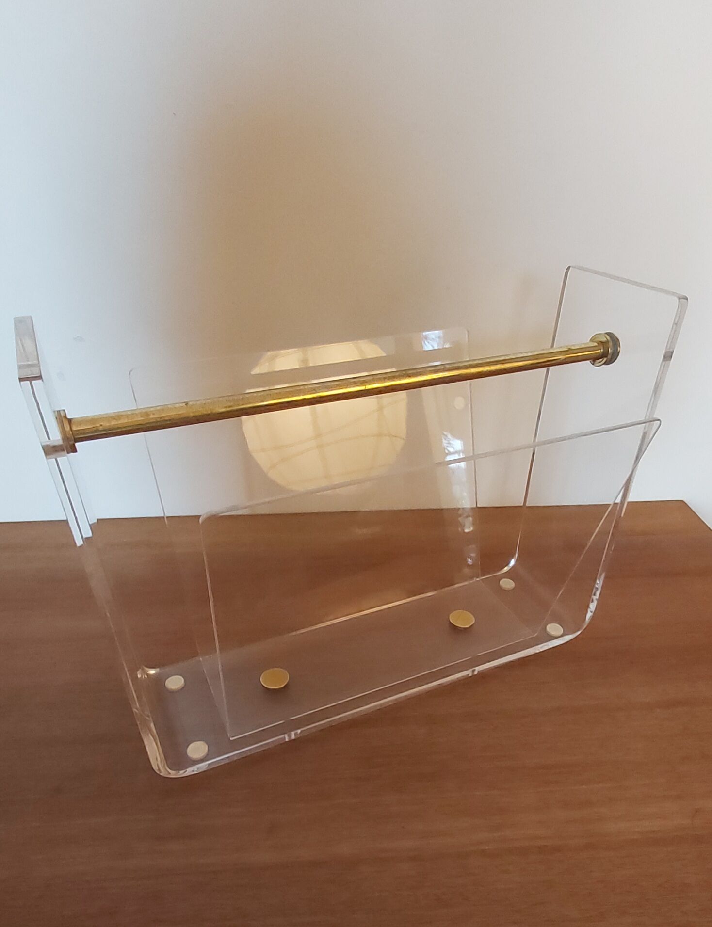 David Lange magazine holder in plexiglas