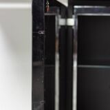 Giotto Stoppino for Acerbis Black Sheraton Sideboard Italy 1980s