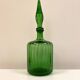 Carafe en verre italien Empoli, années 60