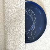 Assiette bleu