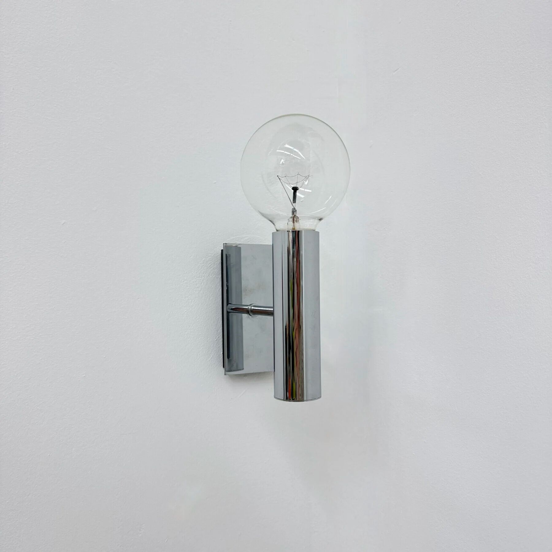 Vintage Hustadt Leuchten chrome wall lamp spot, 1970s, Germany