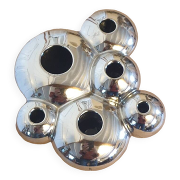 Chrome designer vase