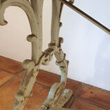 Bistro dining table - wood and wrought iron