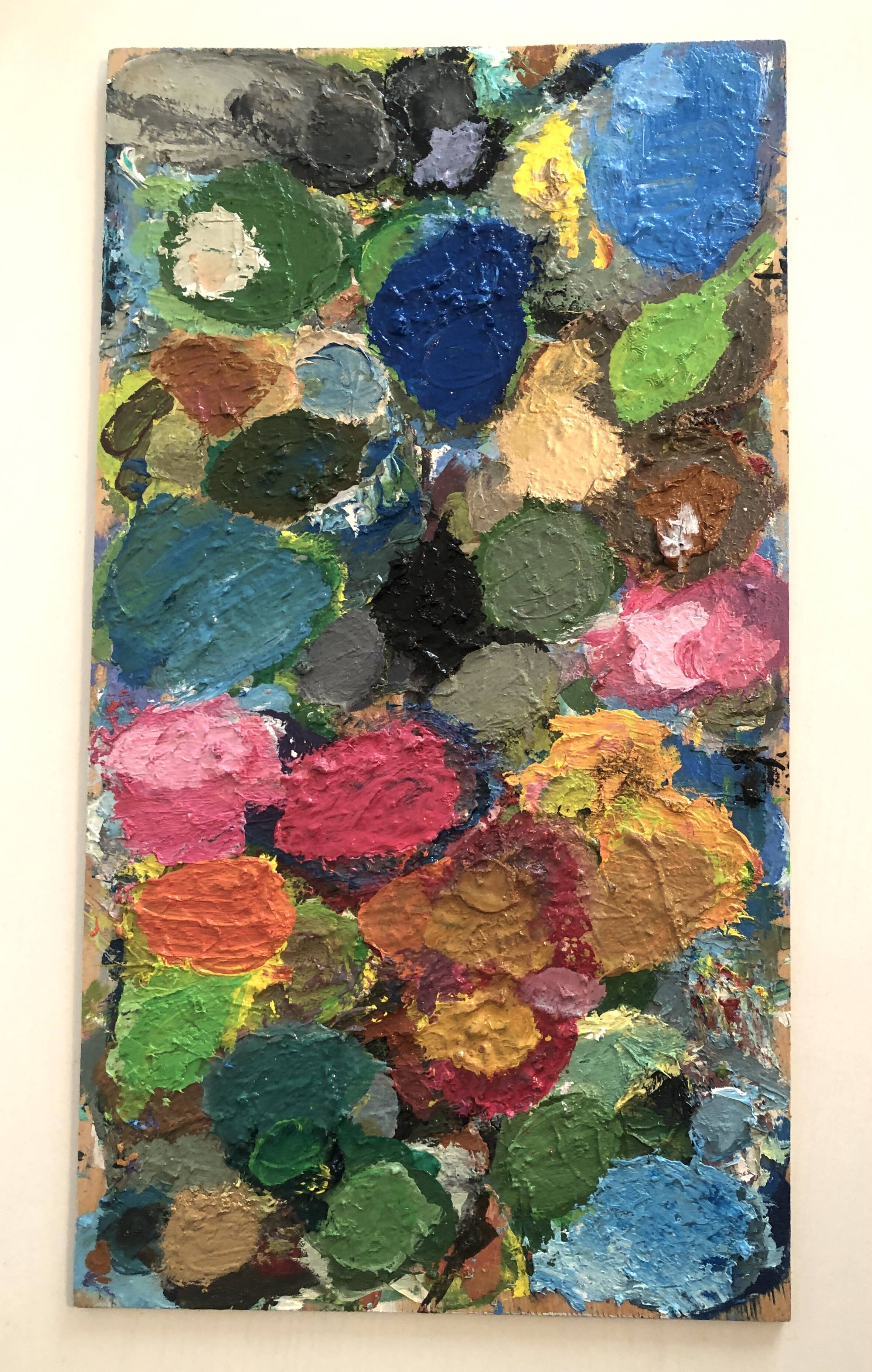 Tableau Huile Abstrait Coloré