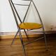 Yamakado chair, chrome and yellow skai