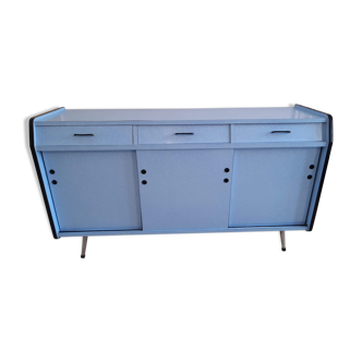 Buffet kitchen low blue formica