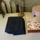 Lot de 10 serviettes monogrammées SB lin et coton