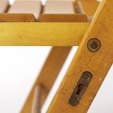 1 of 4 Vintage Folding Chair, 1950s–1960s German Design, Beech Wood