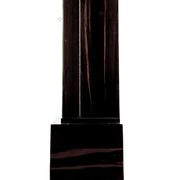 Art-deco bar furniture in macassar and acid-engraved mirror